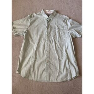 Ted Baker London Men's 6 Wallo Short‎ Sleeve Oxford Button Up Shirt Mint